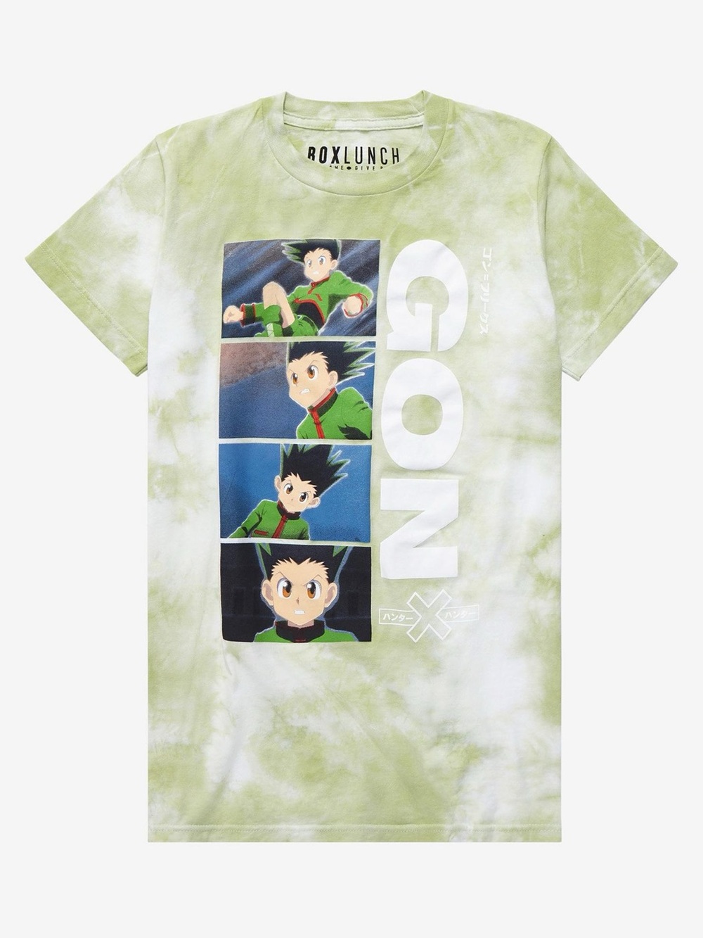 BoxLunch Hunter x Hunter Gon Panel Portraits Tie-Dye T-Shirt Sz XL - NWOT